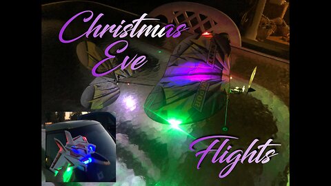 Flying Christmas Lights RC Aircraft Flights For My Family in La Palma