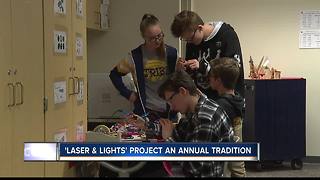 Engineering students create LED light displays