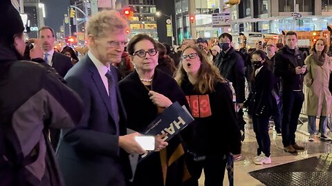 Biden Supporters Berated by Pro-Palestine Protesters in New York