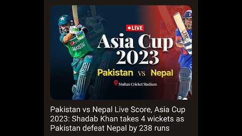 Pakistan vs Nepal Asia Cup 2023 1st Match Full Highlights 2023 | PAK vs Nepal.