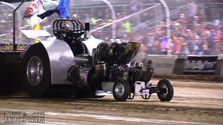 Tractor Pulling Bouncing Modified Breaks Turbine Mounts