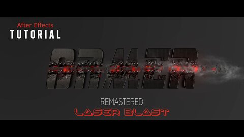 Remastered Realistic Laser Blast Title Animation in After Effects Tutorial
