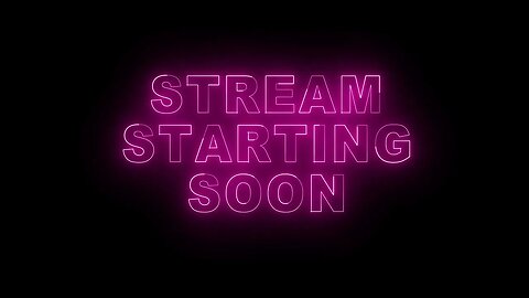 Pink Neon Stream Starting Soon Overlay Background backdrop Motion Graphics 4K 30fps COpyright Free