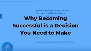 Why Becoming Successful is a Decision You Need to Make (SMMA Success)