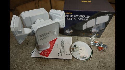 KODA Motion Activated LED Floodlight Review and Installation