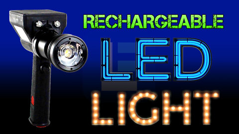 Rechargeable Pistol Grip LED Light - Lithium ion Battery - 800 Lumens - 800' Beam