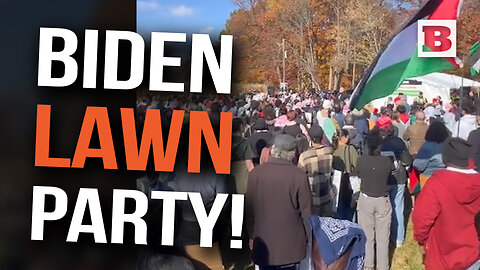 BIDEN LAWN PARTY! Pro-Palestinian Protesters SWARM Joe's Delaware Home