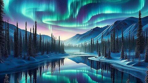 Modern Classical Music - The Rainbow | (AI) Northern Lights: Alaska