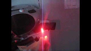 211mW Laser lighting match from 6 feet