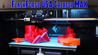 FlashForge USA Creator Max Dual Extrusion Unboxing and Initial Review