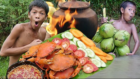 Wow Yummy Cooking Crabs Eating Delicious
