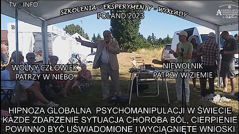 HIPNOZA GLOBALNA PSYCHOMANIPULACJI W ŚWIECIE KAŻDE ZDARZENIE SYTUACJA CHOROBA,BÓL,CIERPIENIE POWINNO BYĆ UŚWIADOMIONE I WYCIĄGNIETE WNIOSKI.WOLNY CZŁOWIEK PATRZY W NIEBO,NIEWOLNIK PATRZY W ZIEMIE/TV INFO 2023