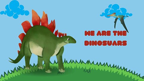 "Roar-tastic Fun: We Are the Dinosaurs Short Animation for Kids!"