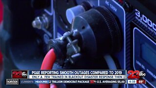 PG&E reporting power outages are going more smoothly compared to last year