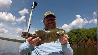 SMALLMOUTH BASS in the NORTHWOODS! | Wisconsin Smallmouth Bass Fishing