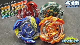 Mini torneio de DUAL LAYERS - Parte 1 - Beyblade Burst ベイブレードバースト