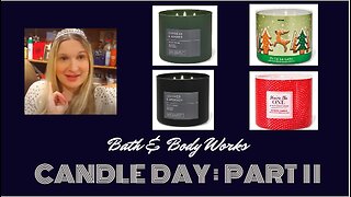 👑NEW 2022 Bath & Body Works Candle Day Haul: Christmas Collection Part 2 #bathandbodyworks #candles
