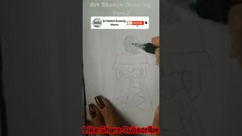 Girl Easy Pencil Drawing Tutorial Step by Step Shorts 2 #drawingshorts #shortvideo