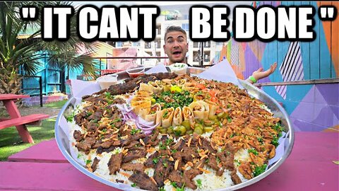 "NOT EVEN YOU CAN DO IT" WORLD'S BIGGEST SHAWARMA CHALLENGE | Shawarma Plate Challenge