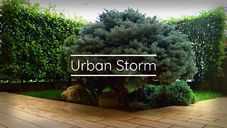NATURE SOUNDS "Urban Storm" - Rain Sounds for Sleeping - Sound of Heavy Rainstorm & Thunder