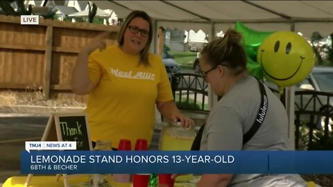 Lemonade stand for 13 year old who died from asthma attack