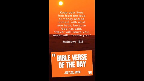 Bible Verse of the Day: July 20, 2024