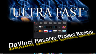 ULTRA FAST Project Backup | Davinci Resolve 18