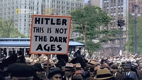 Apocalipsis El ascenso de Hitler El Führer Manifestacion contra Hitler en Nueva York
