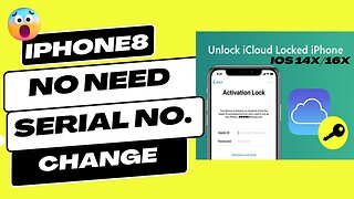 Iphone 8 no need serial number change Icloud Bypass free Solutions 2023