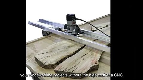 Slab Jig – Router Sled for Woodworking – Levels Wood Slabs Up to 64 Inches Wide! Portable