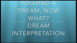 YOU HAD A DREAM. NOW WHAT? | DREAM INTERPRETATION | LORENA COX