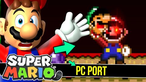 JOGO PROIBIDO do Super Mario | Mario Pc Port #shorts