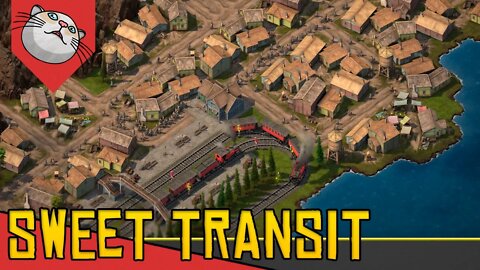 Construa CIDADES e Industrias Ligadas por FERROVIAS - Sweet Transit [Gameplay PT-BR]