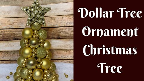 Dollar Tree Christmas Crafts: Dollar Tree Ornament Tree