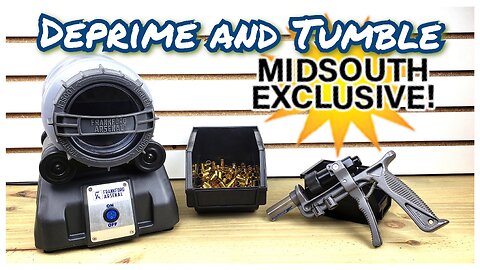 Midsouth Exclusive - Frankford Arsenal Handheld Depriming Tool Plus Rotary Tumbler Lite Combo