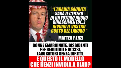 Renzi d'Arabia detto il Bomba si sente PERSEGUITATO dalla giustizia: BENVENUTO fra i COMPLOTTISTI..!