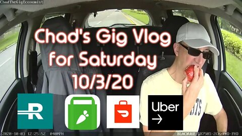 Chad's Ride Along Vlog for Saturday, 10/3/20