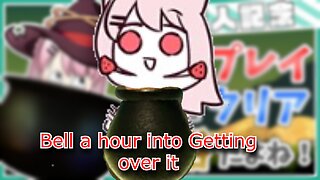 vtuber Bell nekonogi a hour in playing getting over it - dancing catgirl