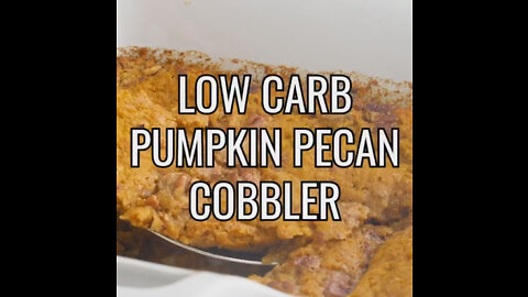 KETO PUMPKIN COBBLER