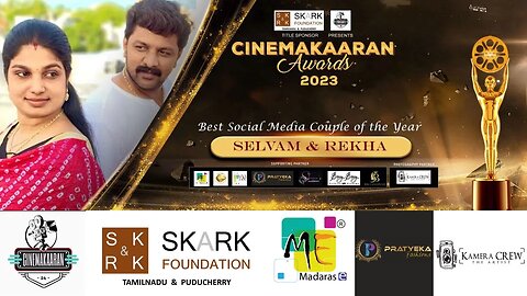 Best Social Media Couple of the year 2023 | Selvam & Rekha | Cinemaakaran Awards | SKARK | Malik |