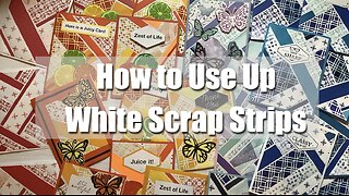 How to Use Up White Scraps