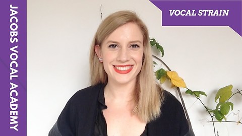 Why Am I Experiencing Vocal Strain - With Kimberley Smith