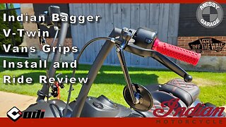 Indian Springfield Dark Horse - Vans Grips Install and Review