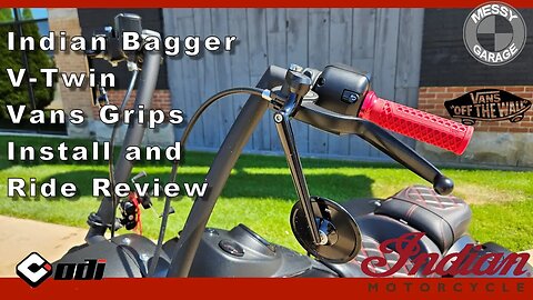 Indian Springfield Dark Horse - Vans Grips Install and Review