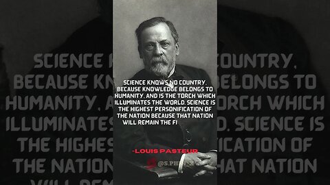 Science knows no country | LOUIS PASTEUR #shorts #motivational #facts #subscribe