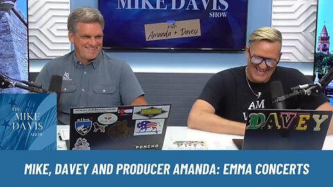 Mike, Davey, & Producer Amanda With Renee Unsworth Talking Emma Concerts