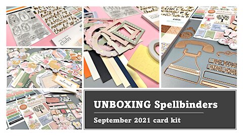 UNBOXING Spellbinders September 2021 card kit