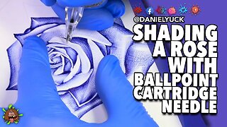 Shading A Rose With A Ballpoint Cartridge Pen