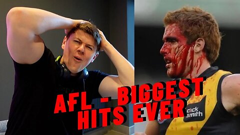 AFL - BIGGEST HITS EVER!!((IRISH REACTION!)) | BIGGER THAN NFL & RUGBY UNION??