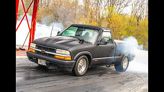 98 S10 "SIDE CHICK" DRAGRACING SMALL TIRE ON SPRAY !